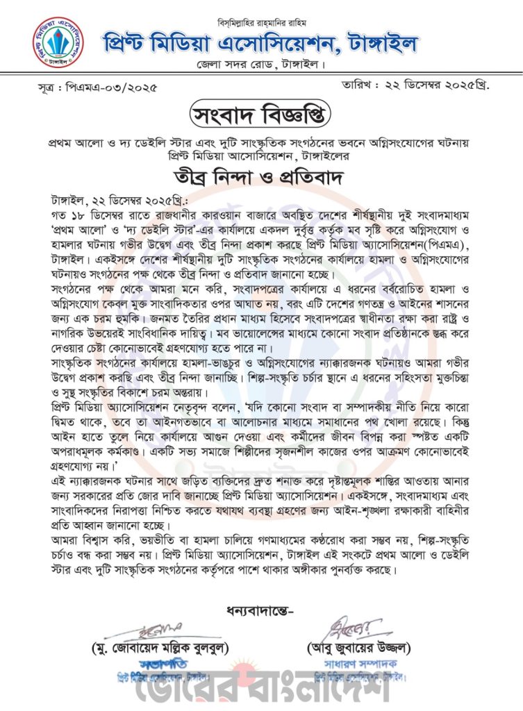 প্রথম আলো ও দ্য ডেইলি স্টার এবং দুটি সাংস্কৃতিক সংগঠনের ভবনে অগ্নিসংযোগ