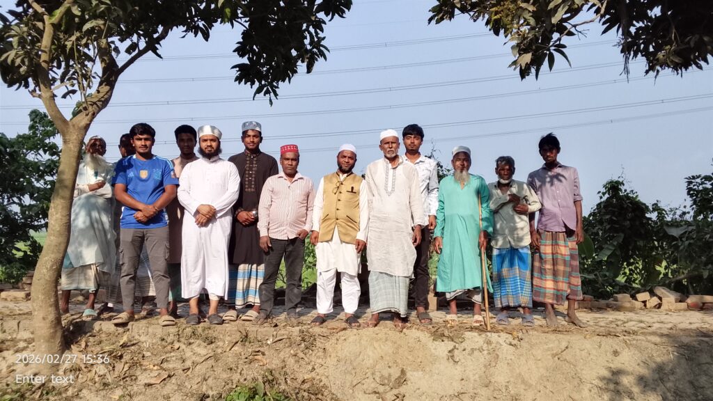 উত্তর ফুলদীতে নতুন কবরস্থানের অগ্রযাত্রা , সকলের সহযোগিতা কামনা–