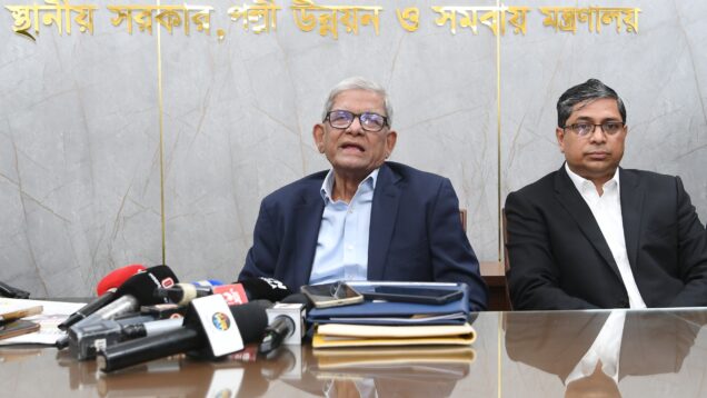 ধাপে ধাপে সিটি করপোরেশন নির্বাচন হবে, পল্লী উন্নয়ন ও সমবায় মন্ত্রী মির্জা ফখরুল ইসলাম আলমগীর