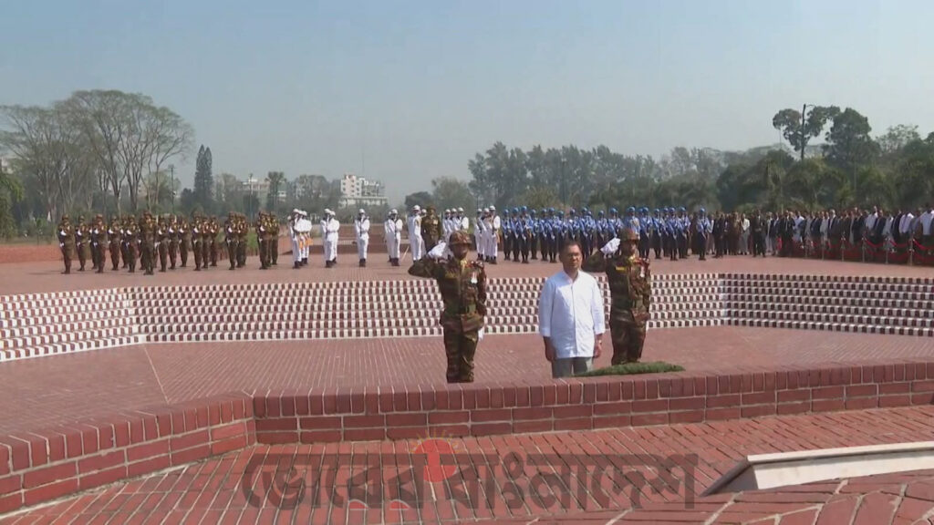 জাতীয় স্মৃতিসৌধে প্রধানমন্ত্রীর শ্রদ্ধা