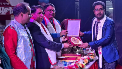 কবি ও লেখক সম্মাননা পেলেন গোপালপুরের কৃতি সন্তান সাব্বির হোসেন বাপ্পি।