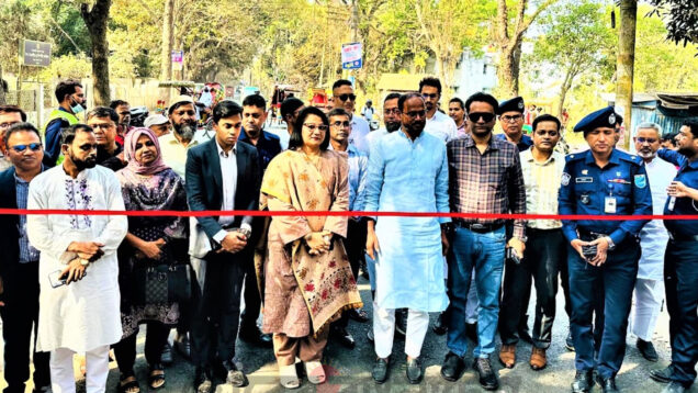 টাঙ্গাইলের দীর্ঘ প্রতীক্ষিত আমতলা-বৈল্যা সড়কের উদ্বোধন
