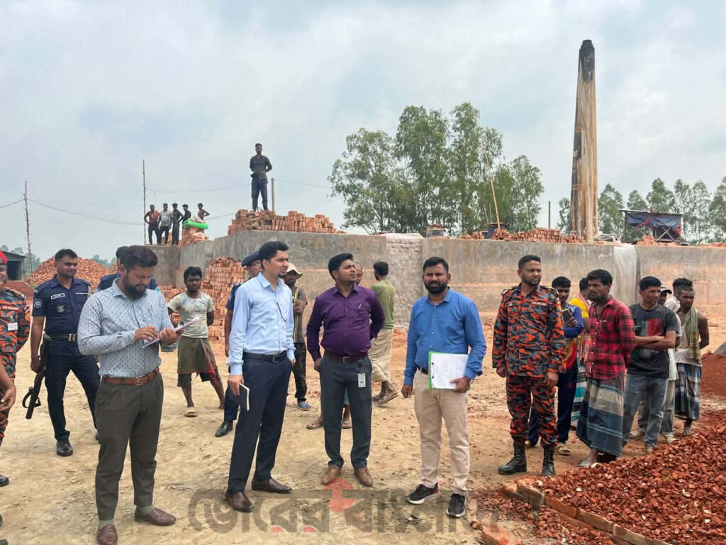 টাঙ্গাইলে অনুমোদনহীন ৪ ইট ভাটায় সাড়ে ১২ লাখ টাকা জরিমানা