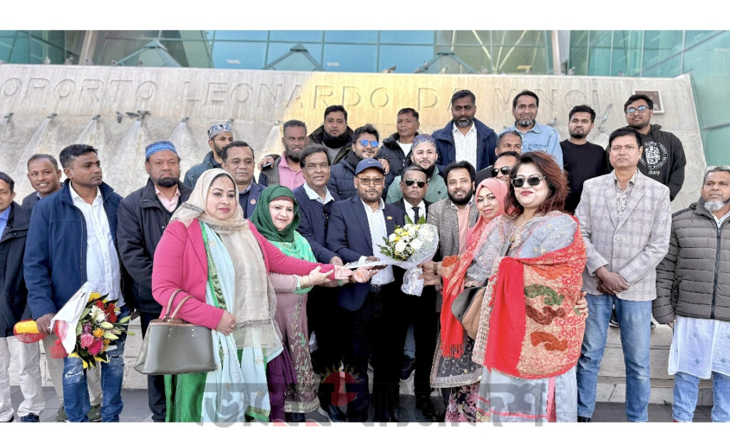 রোম বিমানবন্দরে ইতালি আওয়ামী লীগের নেতাদের উষ্ণ অভ্যর্থনা—ঐক্যের আহ্বান Sheikh Hasina: হাসান ইকবাল