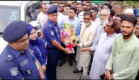 গজারিয়ায় ফুলদী নদীর উপর ব্রিজ নির্মাণ পরিদর্শনে সড়ক পরিবহন মন্ত্রী—