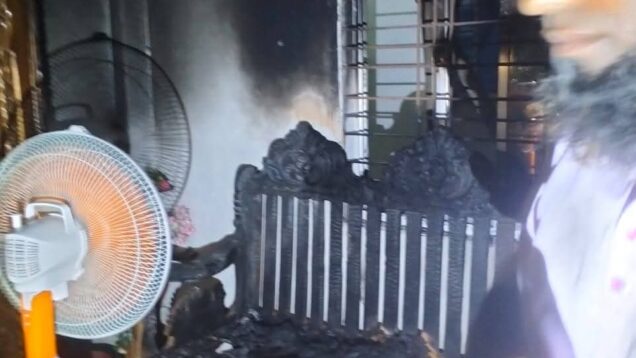 হোমনায় দুর্বৃত্তের আগুনে যুবদল নেতার বাড়ি পুড়ে ভস্মীভূত।। কয়েক লক্ষ টাকার ক্ষয়ক্ষতির অভিযোগ