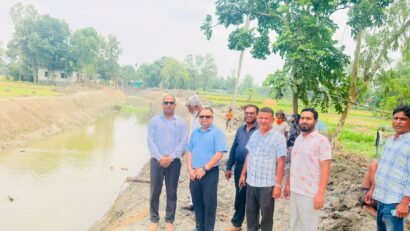 গোপালপুরে গোয়ালবাড়ি খাল পুনঃখনন প্রকল্পের অগ্রগতি পরিদর্শন