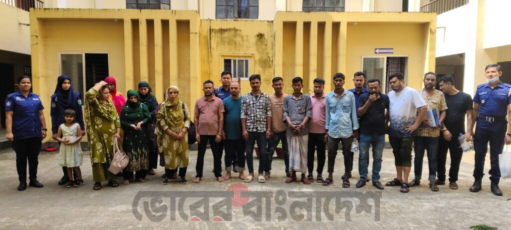 গোয়াইনঘাটে মানবপাচার চক্রের সদস্যসহ ১৯ জন আটক,  বিজিবি-পুলিশের পৃথক অভিযান
