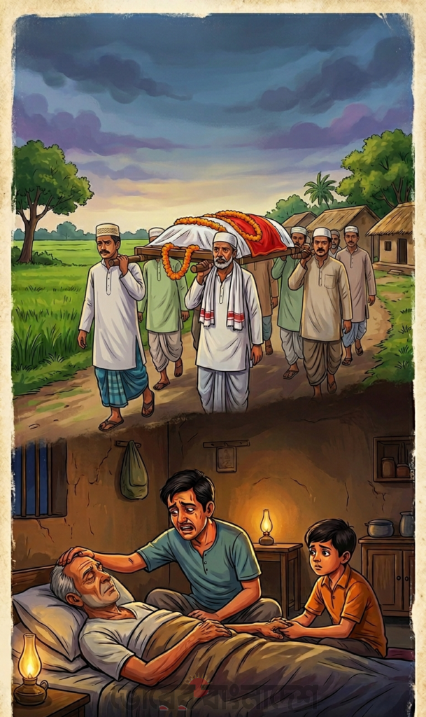শনিবারের সেই কালো মেঘ,বাবার শেষ বিদায়, বড় ভাইয়ের পঙ্গুত্বের দীর্ঘশ্বাস।