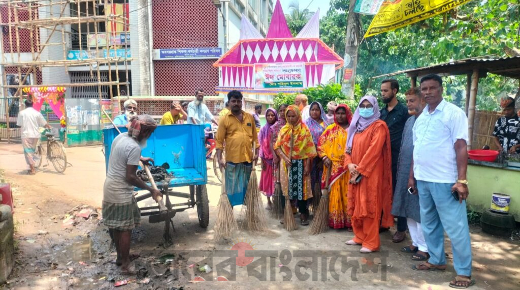গোপালপুর পৌরসভায় কোরবানির বর্জ্য অপসারণ সম্পন্ন