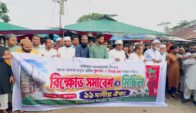 সীমান্তে পুশ-ইন ও হত্যা বন্ধের দাবিতে গোয়াইনঘাটে বিক্ষোভ মিছিল ও সমাবেশ