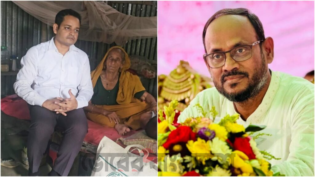 অসহায় বৃদ্ধা জয়গুনের পাশে দাঁড়ালেন প্রতিমন্ত্রী সুলতান সালাউদ্দিন টুকু