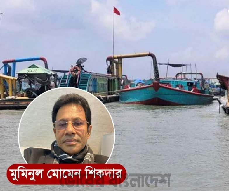 সোনারগাঁয়ে -বৈদ্যের বাজার ড্রেজিংয়ের আড়ালে বালু বাণিজ্যের অভিযোগ, প্রতি রাতে হাতবদল অর্ধকোটি টাকা