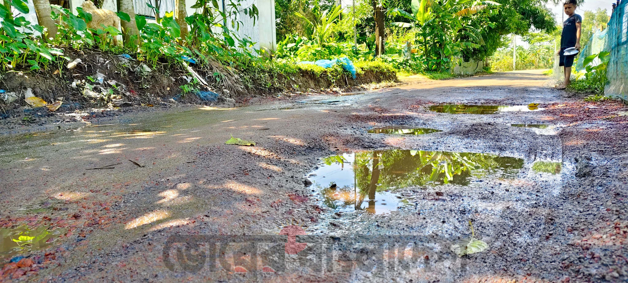 ২ মাসেই উঠে গেল ৮৭ লাখ টাকার সড়ক, গোয়াইনঘাটে নিম্নমানের কাজের অভিযোগ