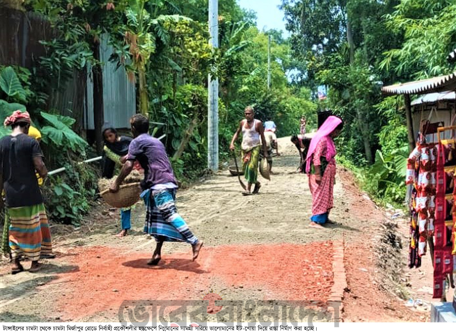 টাঙ্গাইলে সড়ক নির্মাণে অনিয়ম বন্ধে স্বস্তিতে এলাকাবাসী